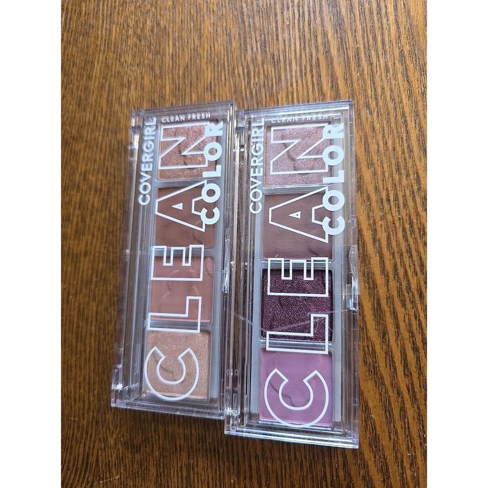 (2) COVERGIRL Clean Fresh Clean Color Eyeshadow #242 & 222 ‎ Palettes